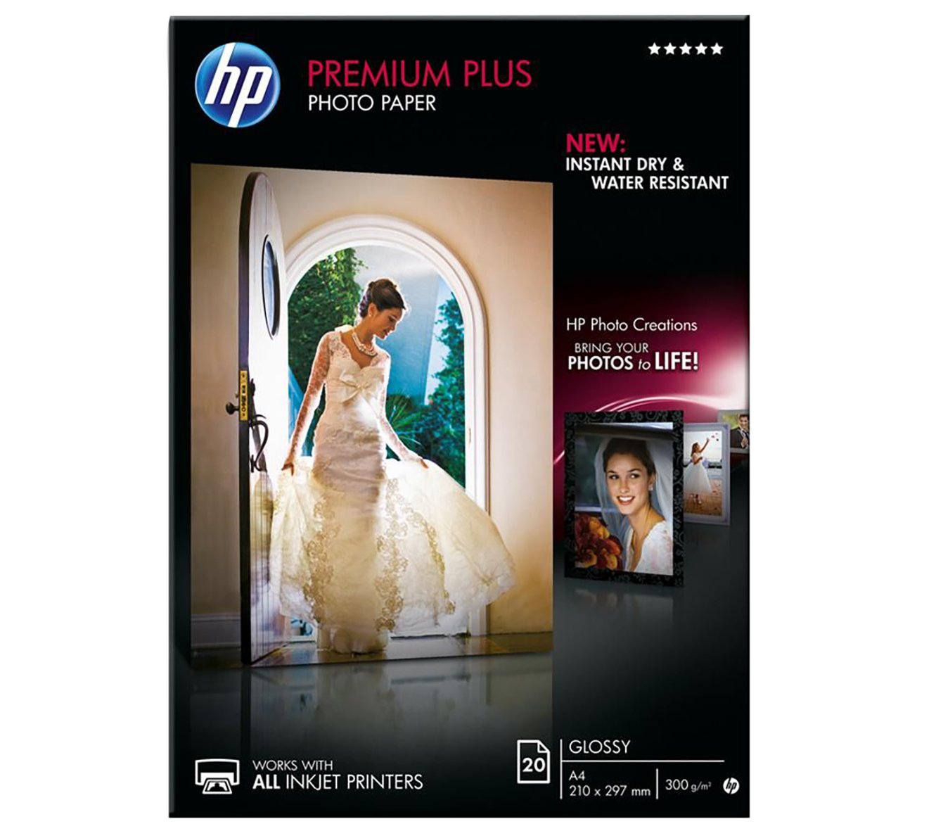 Bläckstrålepapper HP premium plus glossy CR672A A4 300g
