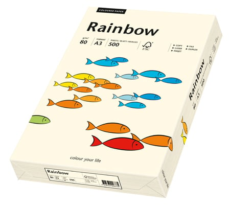 Färgat papper Rainbow A4 120g