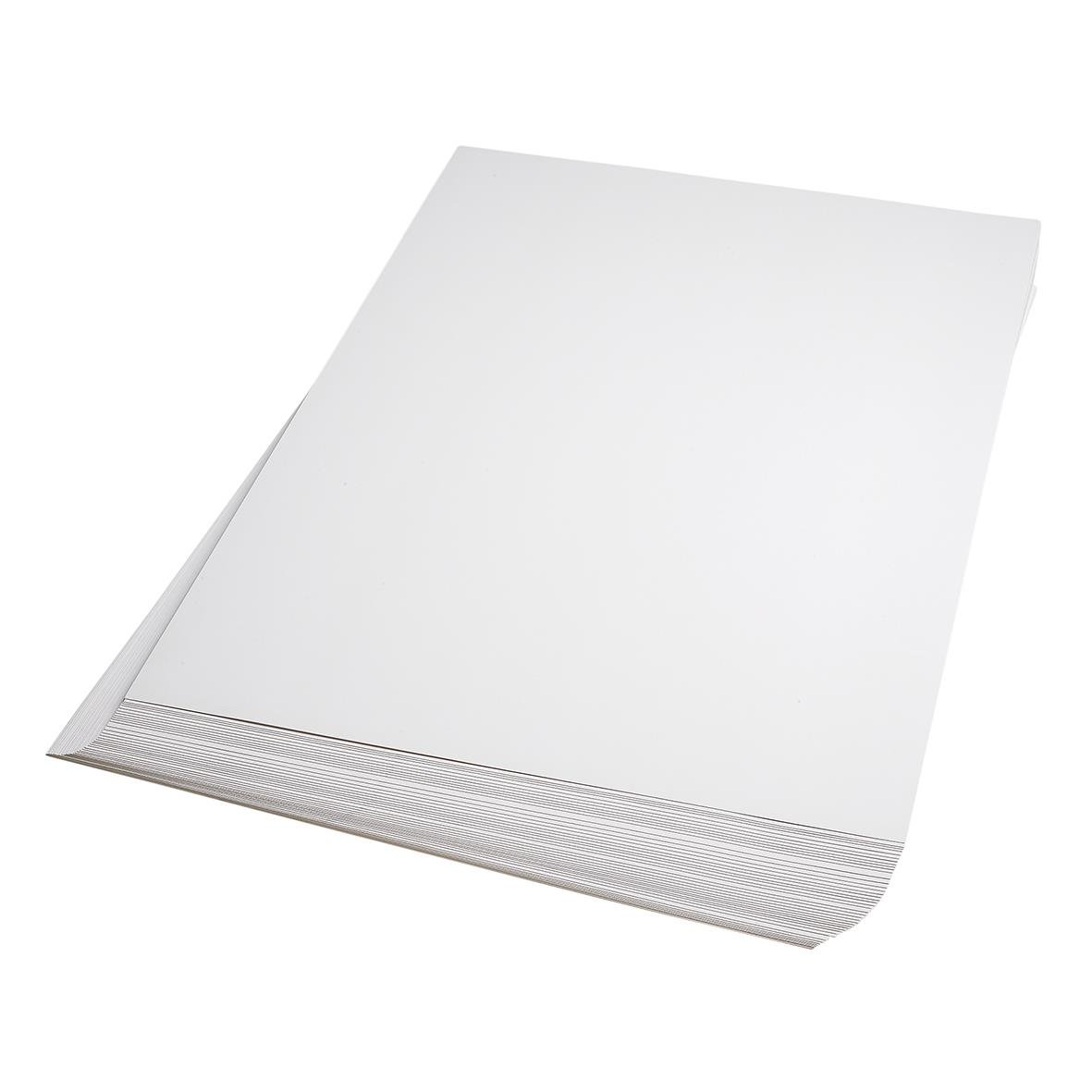 Vit kartong i 3mm tjocklek, 70x100cm, 1600g, staplad