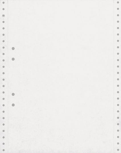 Datapapper 210x12 tum, 70 g, hålad, blank