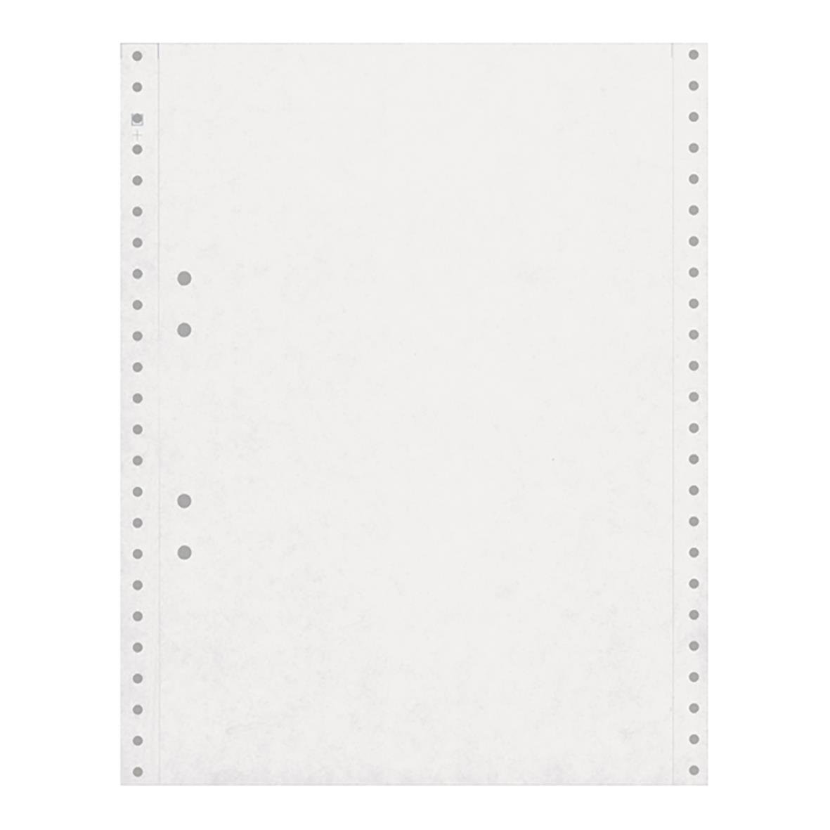 Datapapper 210x12 tum, 70 g, hålad, blank