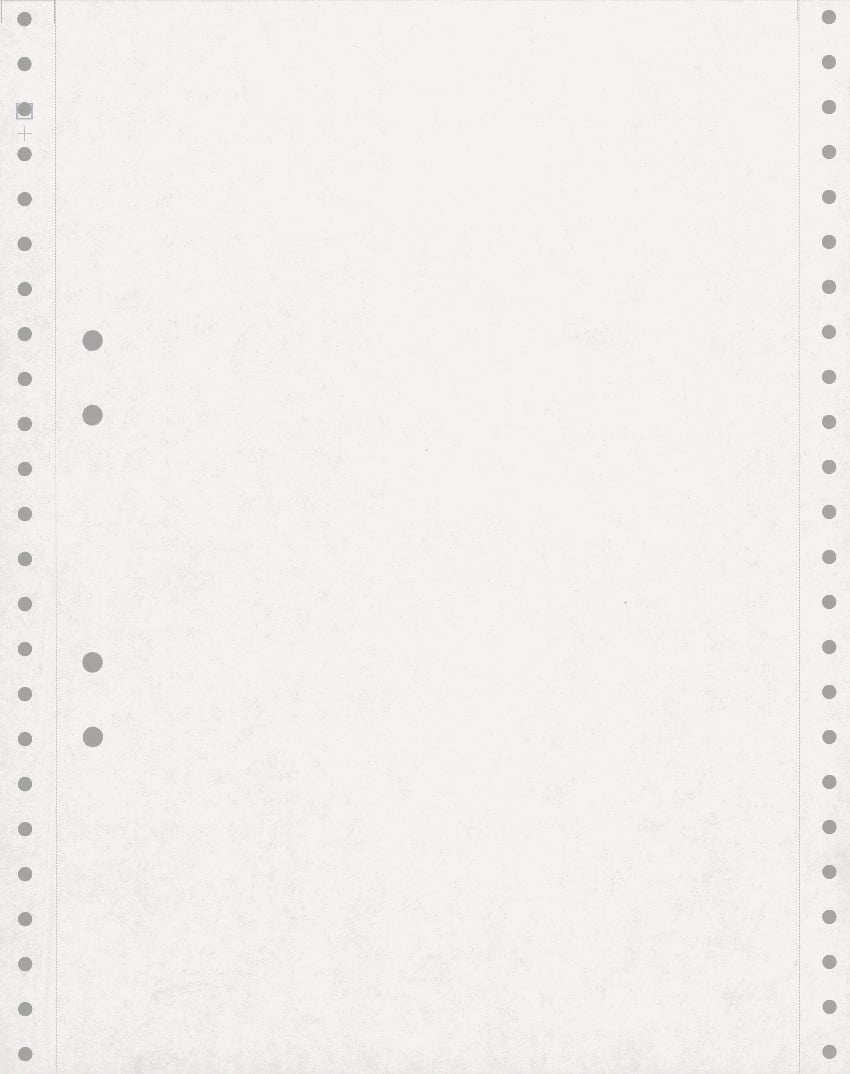 Hålade datarullar i A4-storlek med 70 g vikt