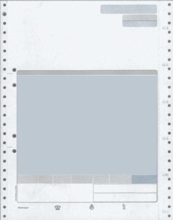 Standardblankett Faktura Micro Moore Mag F