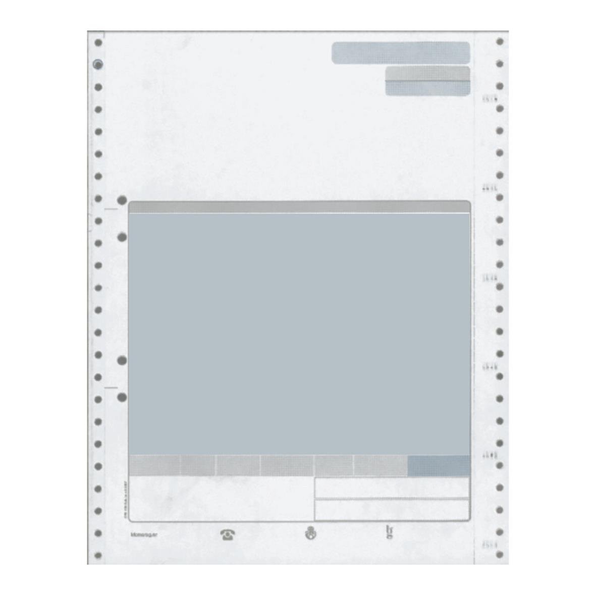 Faktura blankett för Micro More Mag med fält för fakturainformation och betalningsuppgifter