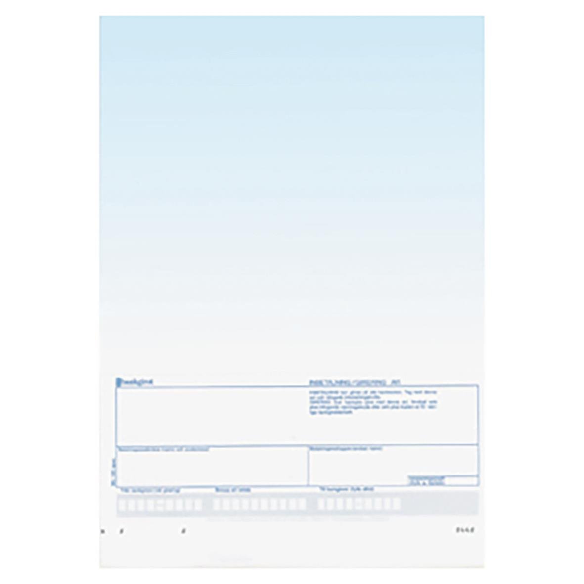 Blankett för laserbehandling med blå bakgrund och fyra bakgrundsfärger