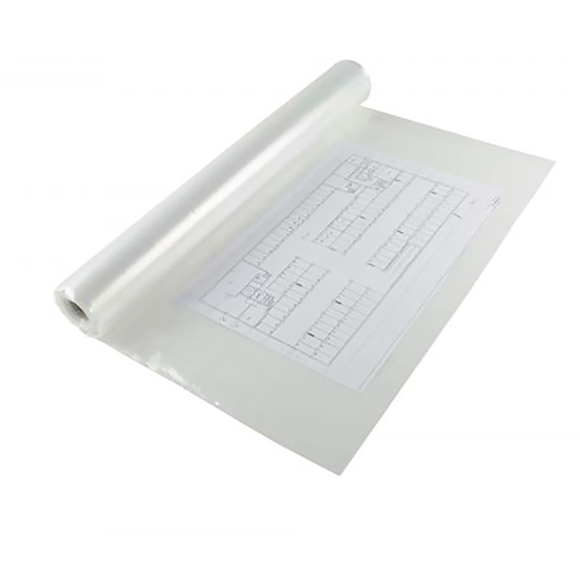 Transparent polyetenslang/ritsling 615mm x 0,10mm, rullad