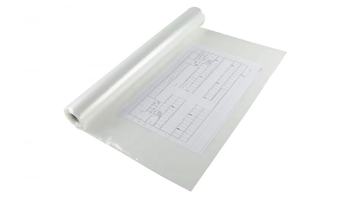 Transparent polyetenslang/ritsling 615mm x 0,10mm, rullad