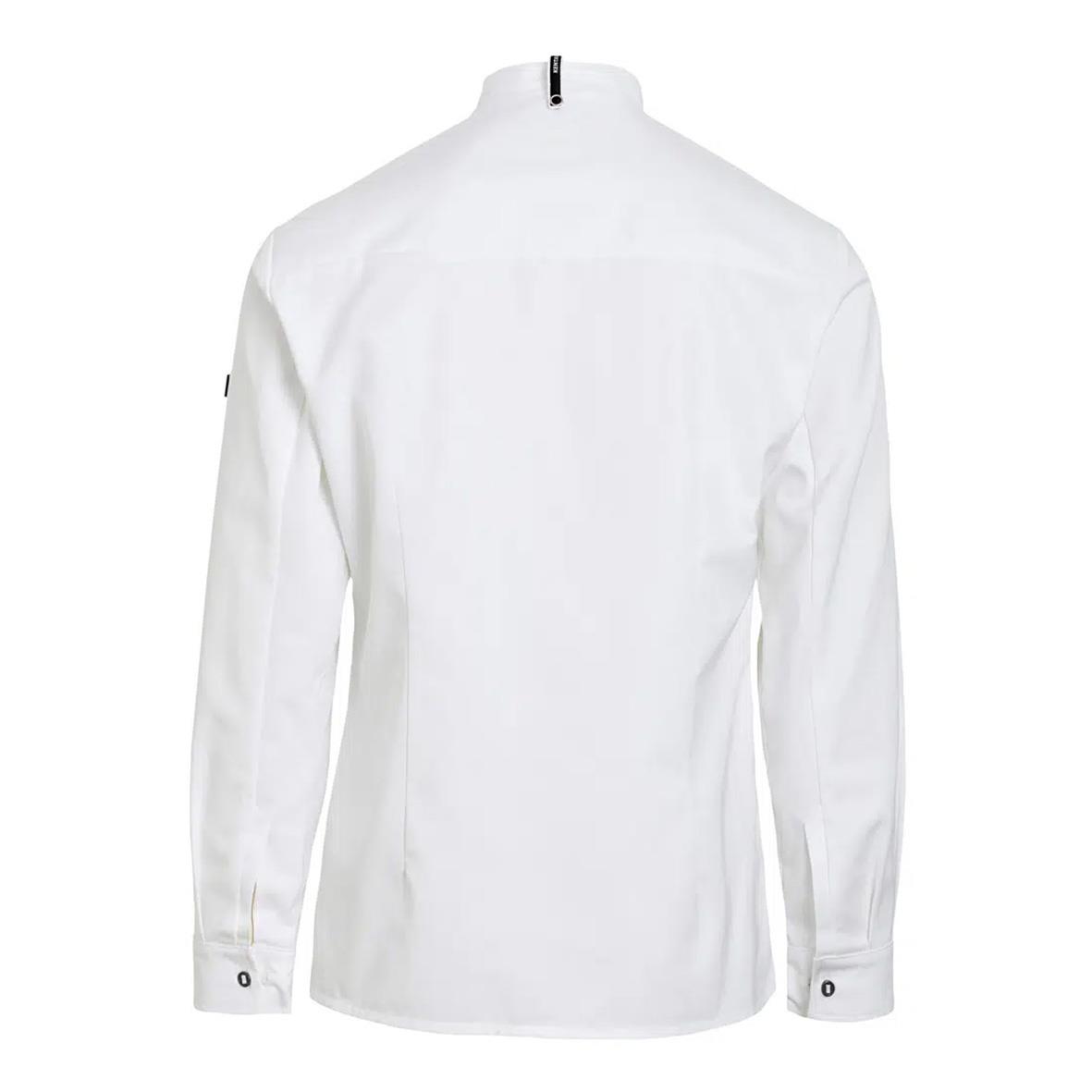 Vit kockjacka Kentaur 25281 i storlek M sett bakifrån