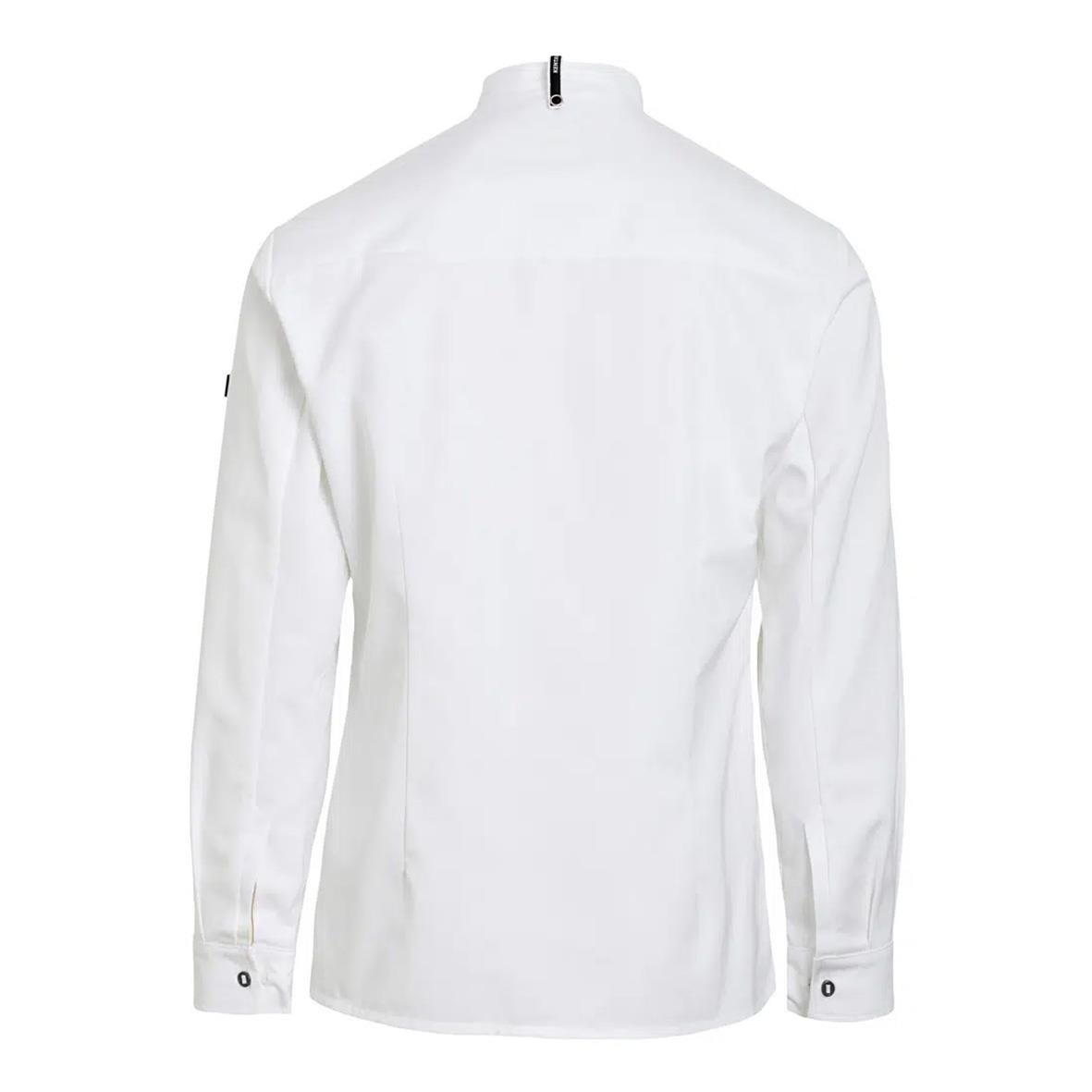 Vit kockjacka Kentaur 25281 i storlek M sett bakifrån