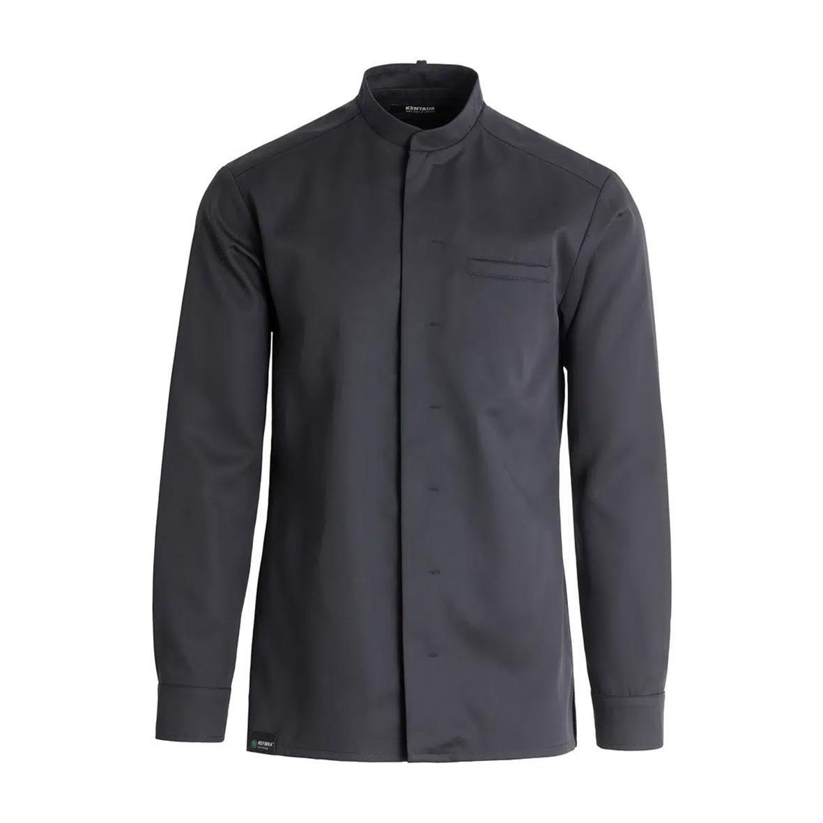 Svart kockjacka i storlek XS med ståkrage och knappstängning