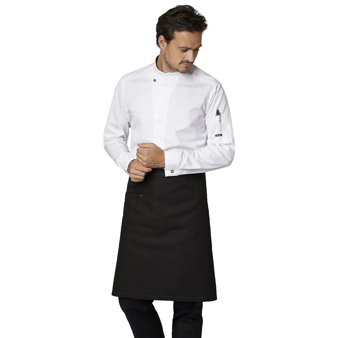 Vit kock-/servicejacka Kentaur 23515 i unisex storlek L