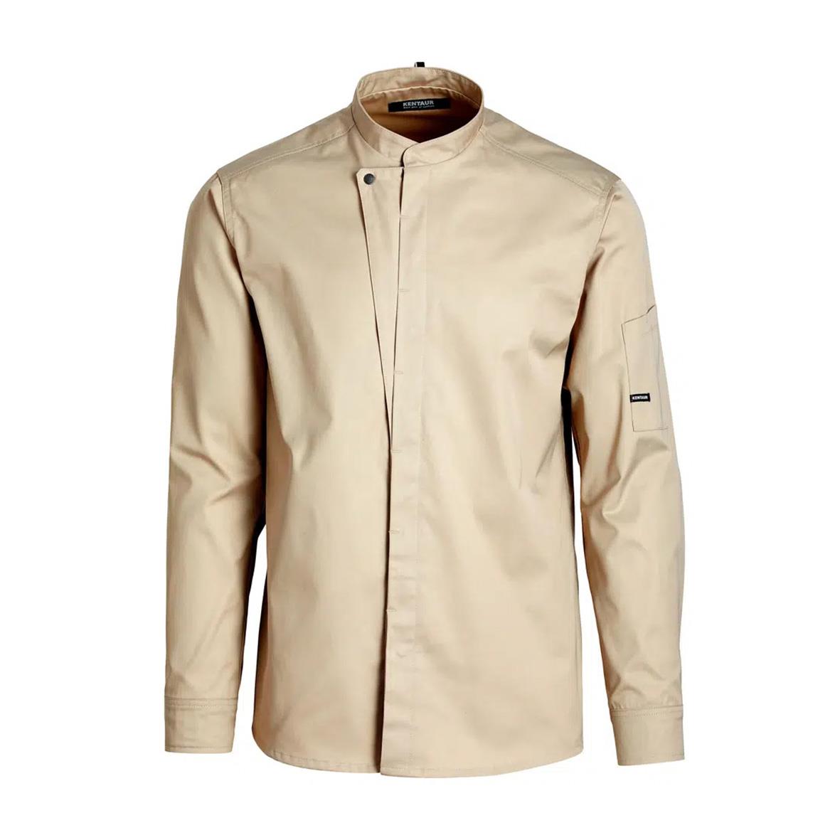 Unisex sandfärgad kock-/servicejacka Kentaur 23515 i storlek 2XS