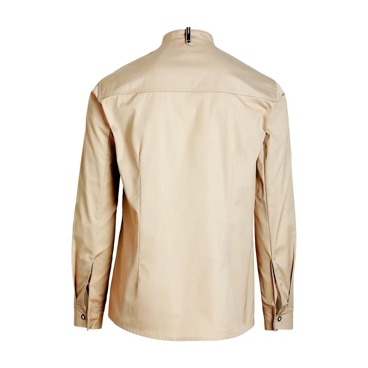 Sandfärgad unisex kock-/servicejacka Kentaur 23515 i storlek XS