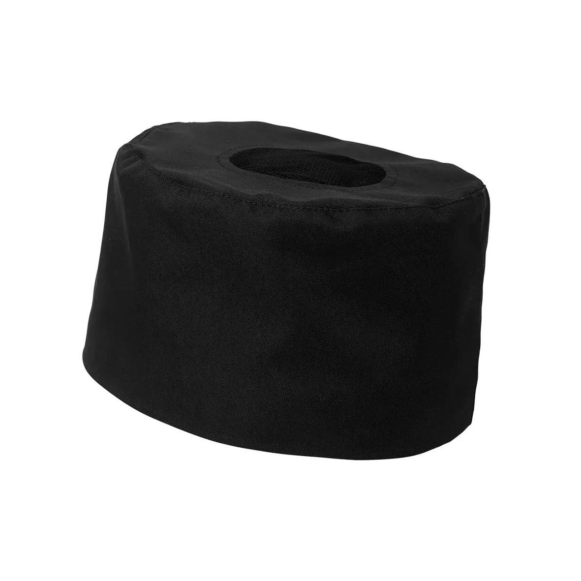 Svart mössa i nätmaterial från Segers 1724 i storlek XL