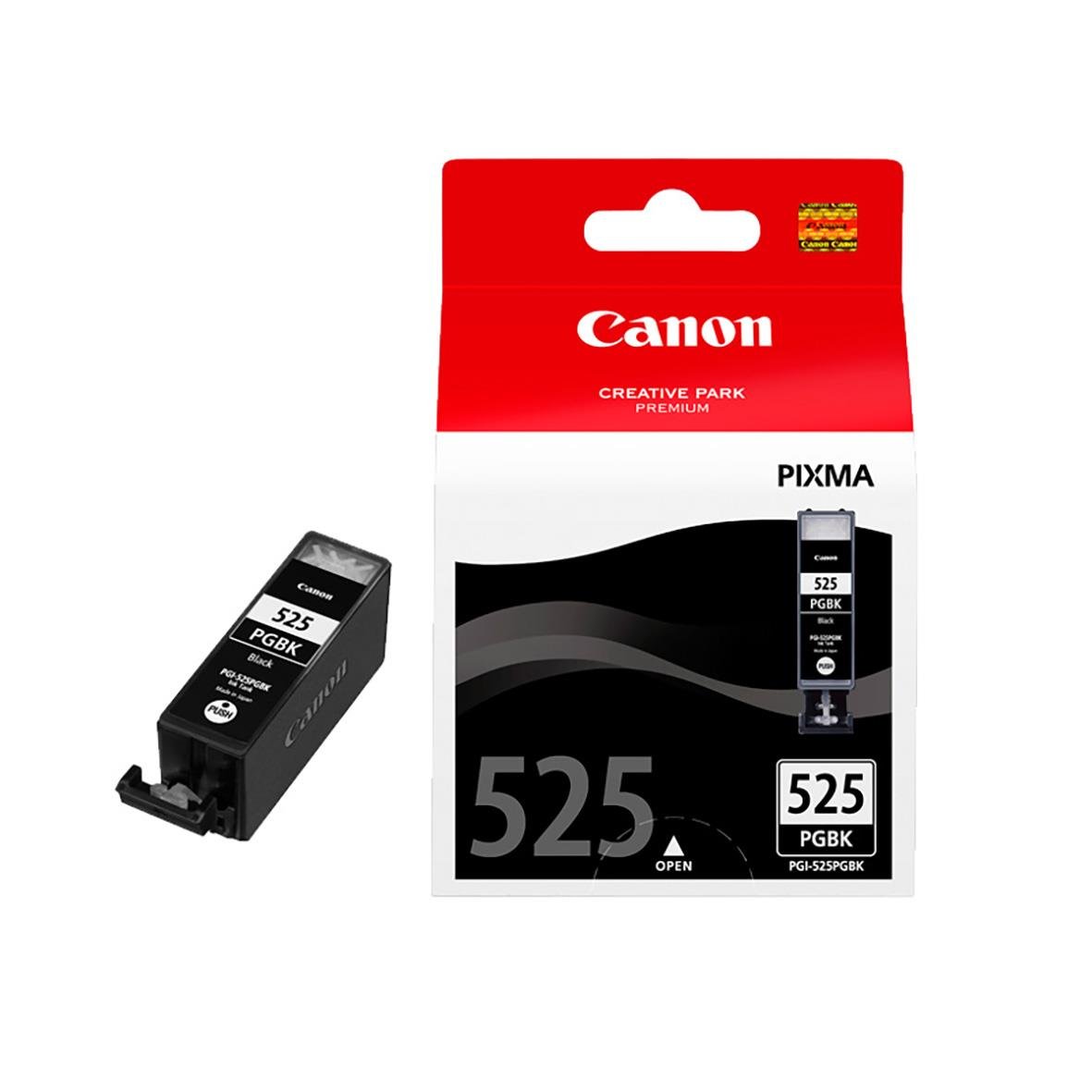 Svart bläckpatron Canon PGI-525BK i förpackning