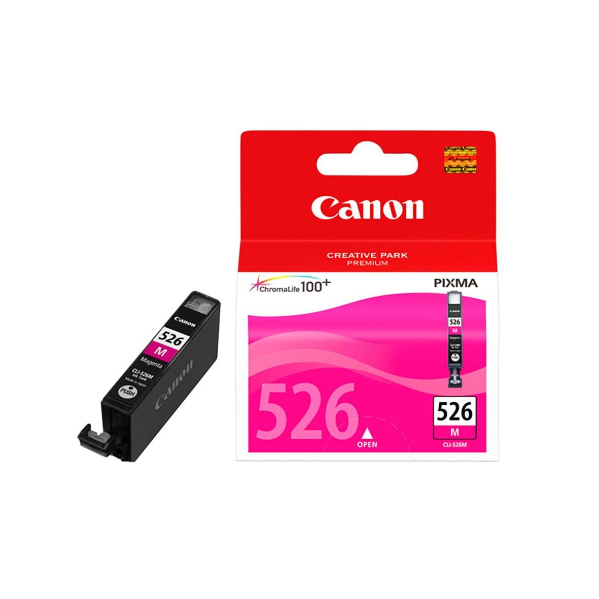 Magenta bläckpatron Canon Cli-526M 4542B001 i förpackning