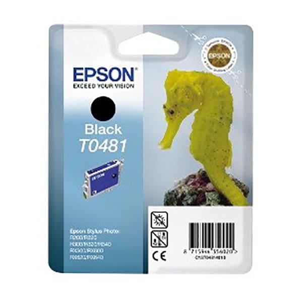 Svart bläckpatron Epson C13T04814010 med bild av en sjöhäst