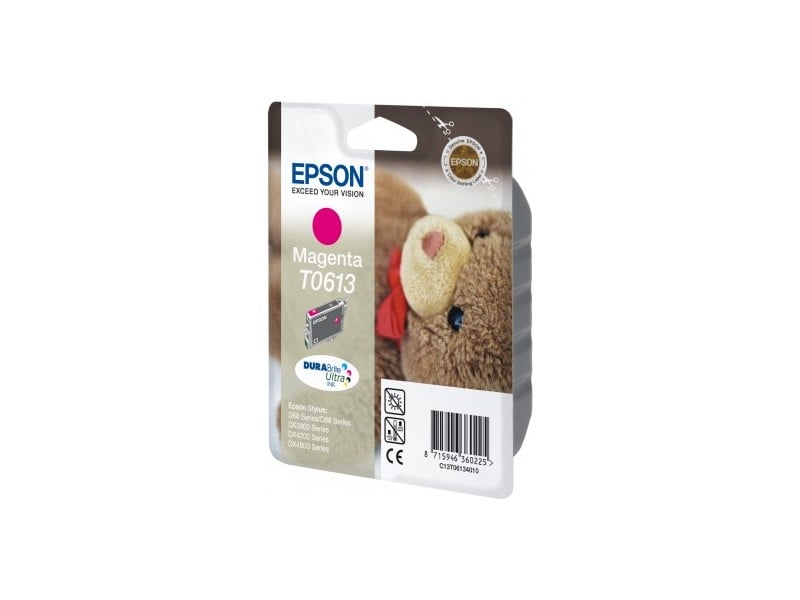 Epson magentafärgad bläckpatron T0613 för skrivare