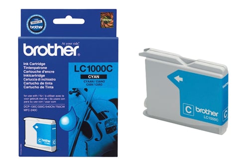 Bläckpatron Brother LC1000C Cyan