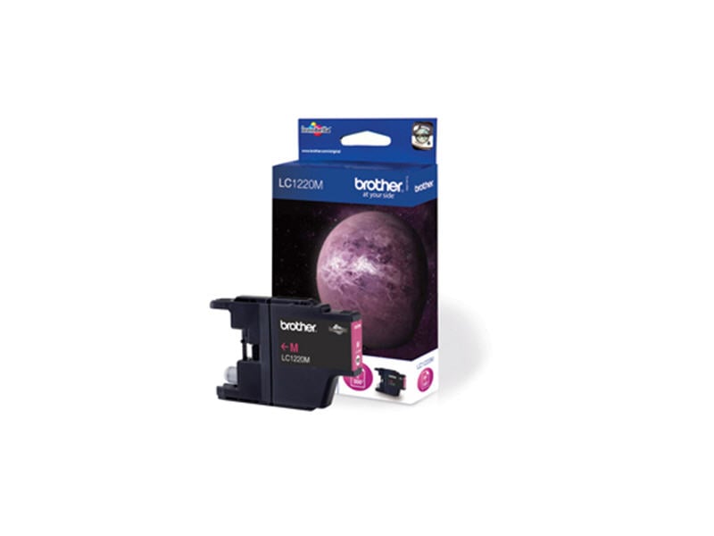 Magenta bläckpatron Brother LC1220M i förpackning