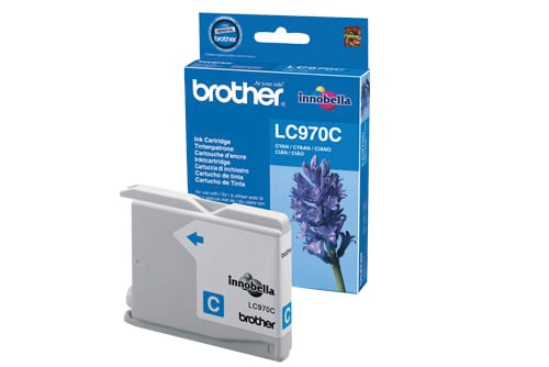 Bläckpatron Brother LC970C Cyan för skrivare