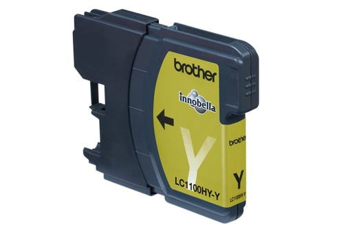Gult bläckpatron Brother LC1100HYY för skrivare