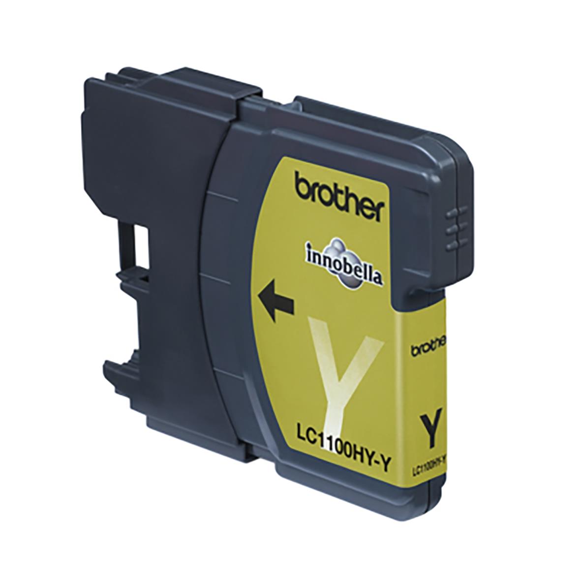 Gult bläckpatron Brother LC1100HYY för skrivare