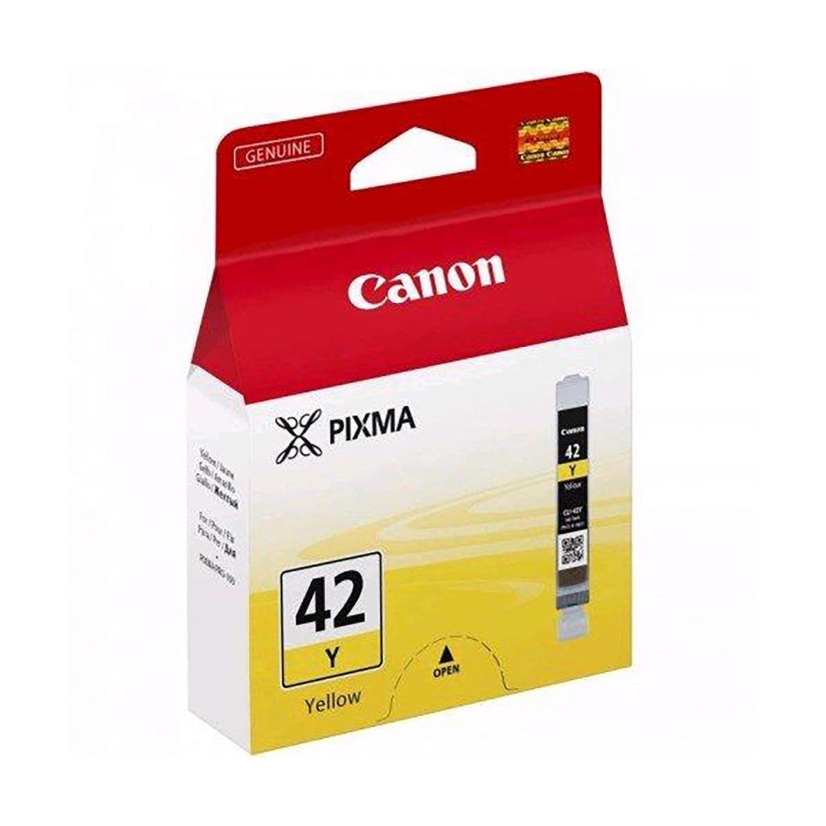 Gul bläckpatron Canon CLI-42 för PIXMA skrivare i originalförpackning