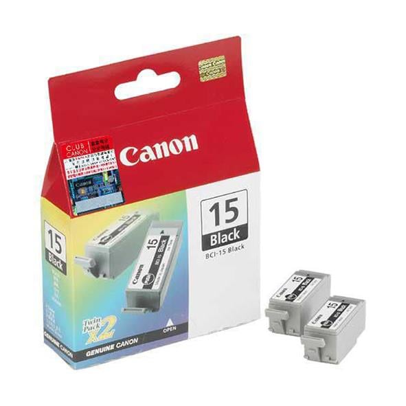 Bläckpatron Canon BCI-15BK 2-pack 8190A002 Svart 26010372