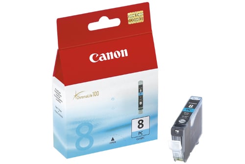 Cyan bläckpatron Canon CLI-8PC 0624B001 i förpackning