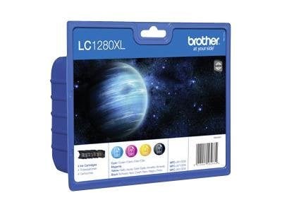 Bläckpatron Brother LC1280XLVALBPDR i blått för skrivare