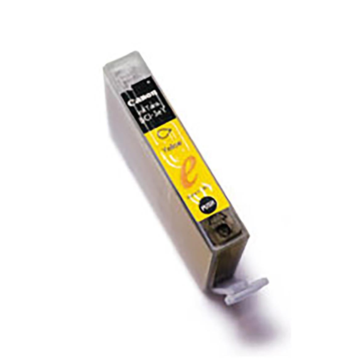 Canon BCI-3eY bläckpatron i svart och gult med etikett