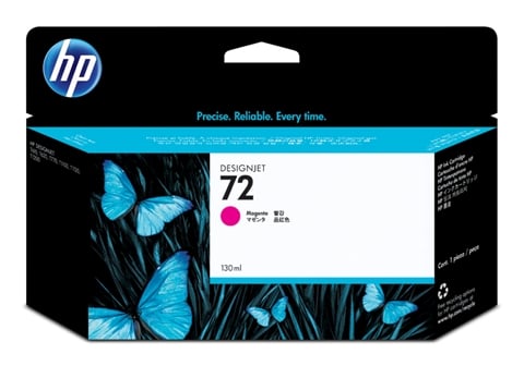 HP bläckpatron No72 130ml magenta med blå fjärilar på förpackningen