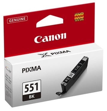 Svart bläckpatron Canon CLI-551 6508B001 för Pixma skrivare