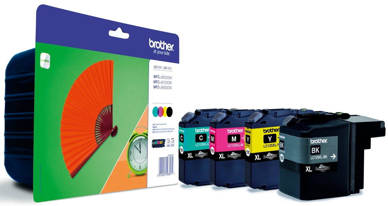 Brother bläckpatron värdepack LC129XLVALBPDR i olika färger
