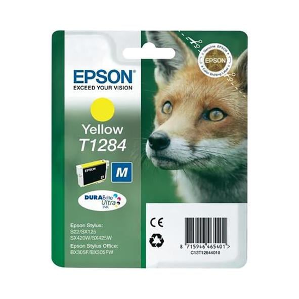 Bläckpatron Epson STYLUS SX125 C13T12844011 Gul 26010648