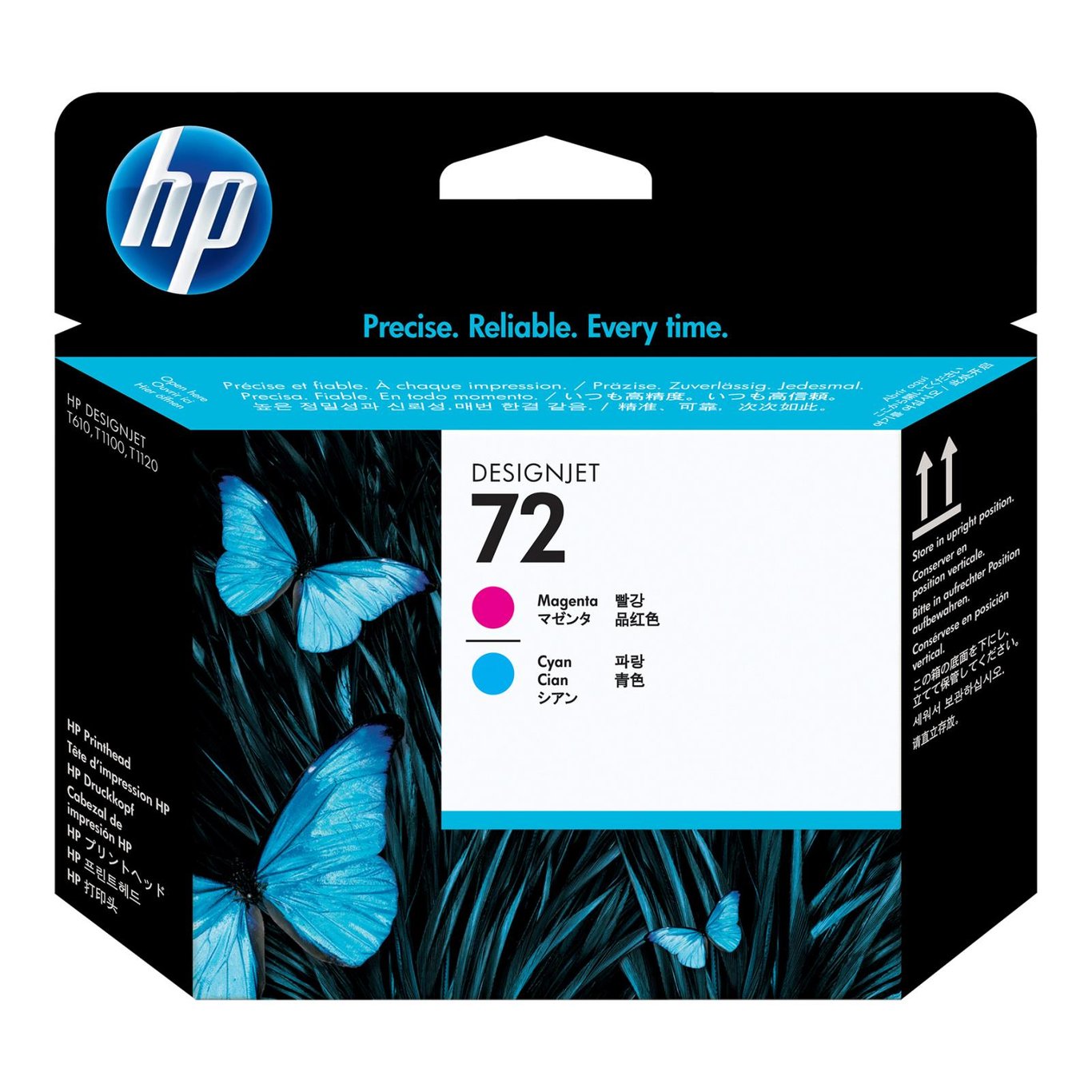 HP skrivhuvud No72 C9383A magenta och cyan för skrivare