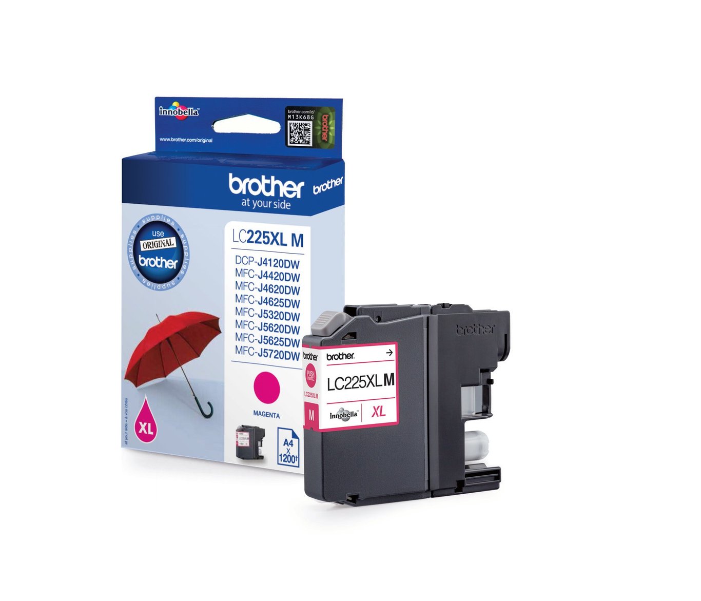 Bläckpatron Brother LC225XLM Magenta