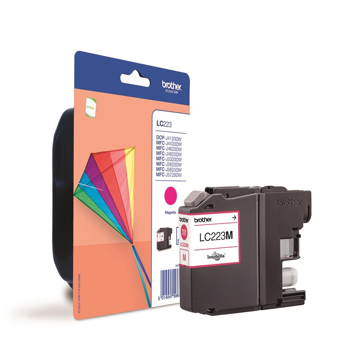 Bläckpatron Brother LC223M Magenta för skrivare