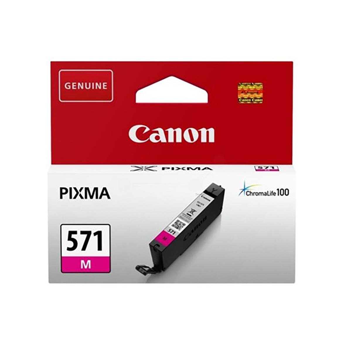Magenta bläckpatron Canon CLI-571 för PIXMA skrivare