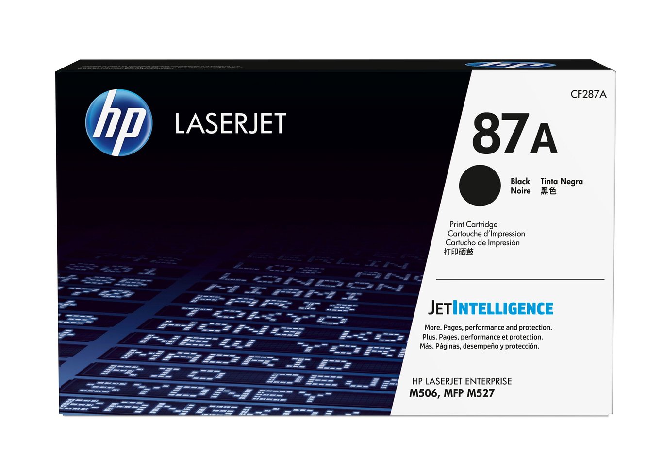 HP 87A CF287A svart lasertoner i förpackning