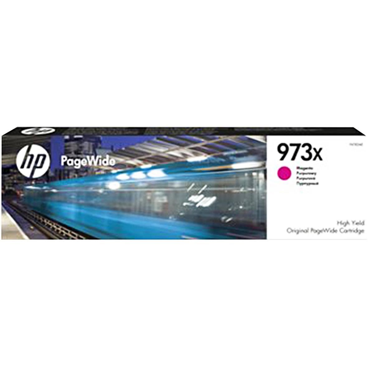 Magenta bläckpatron HP 973X för 7000 sidor, modell F6T82AE