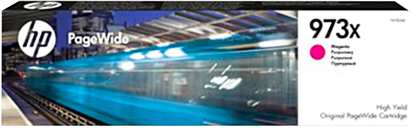 Magenta bläckpatron HP 973X för 7000 sidor, modell F6T82AE