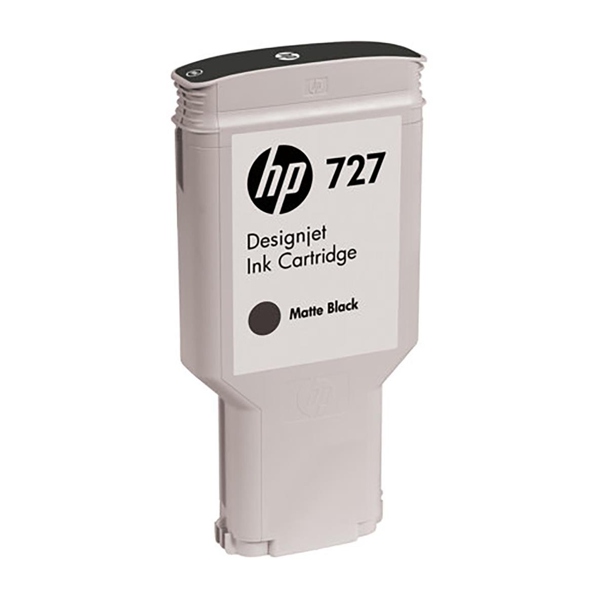 HP 727 bläckpatron 300ml svart för skrivare
