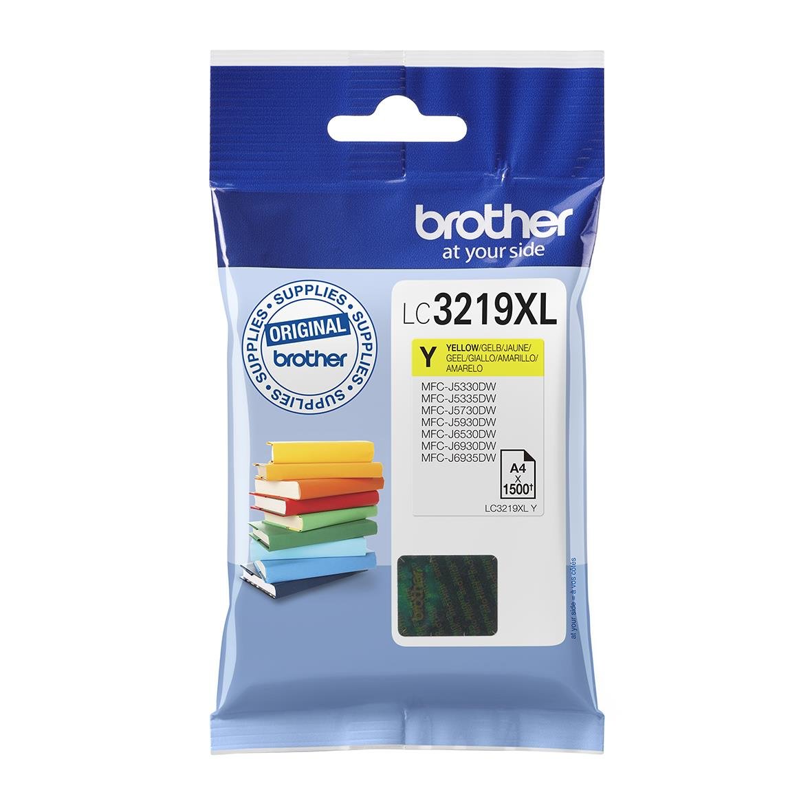 Gul bläckpatron Brother LC3219XLY för 1500 sidor