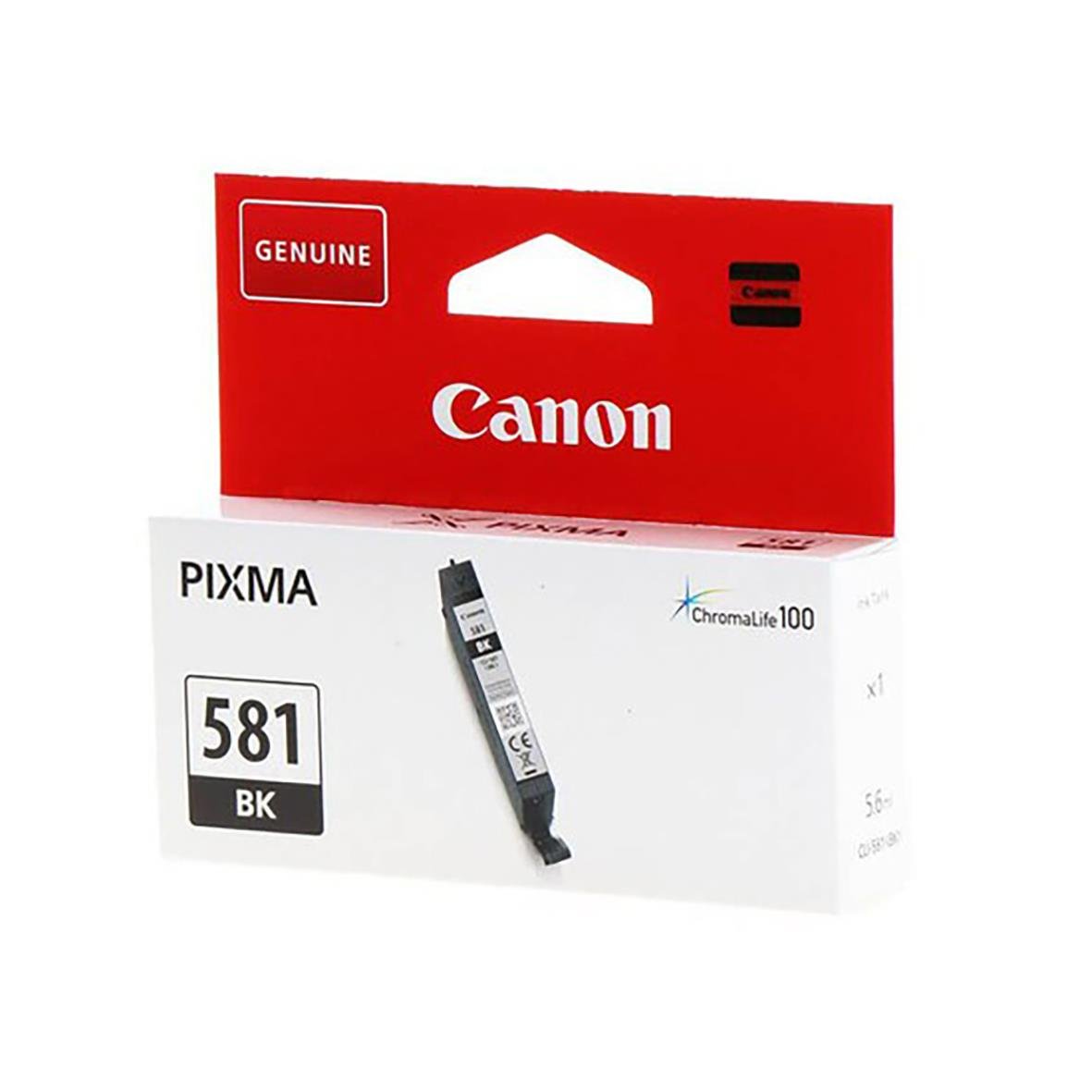 Svart bläckpatron Canon CLI-581 BK i originalförpackning