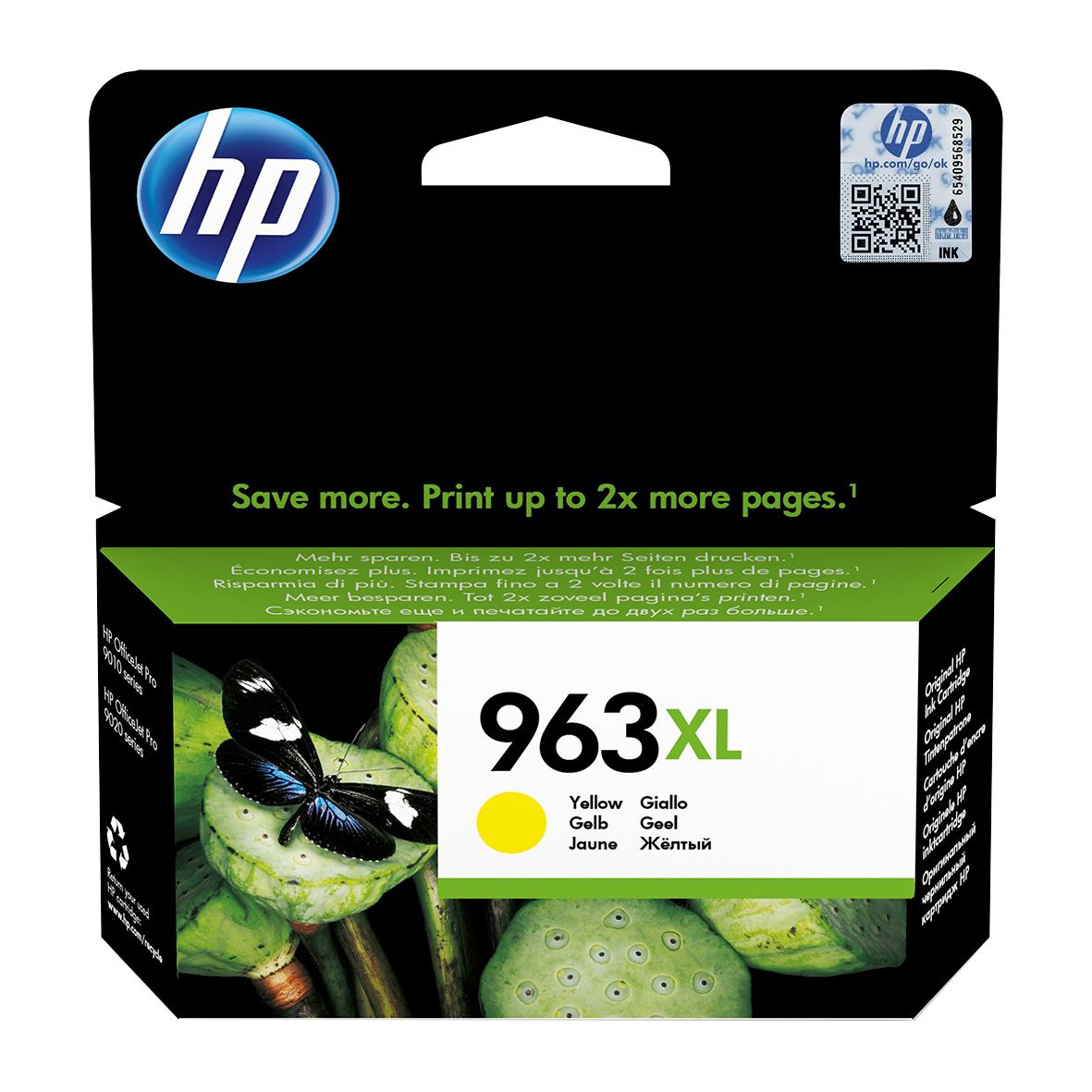 Gul bläckpatron HP No 963XL för 1600 sidor