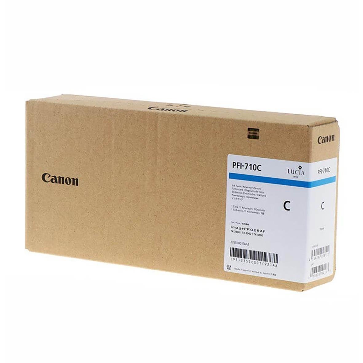 Canon PFI-710 Cyan bläckpatron i kartong