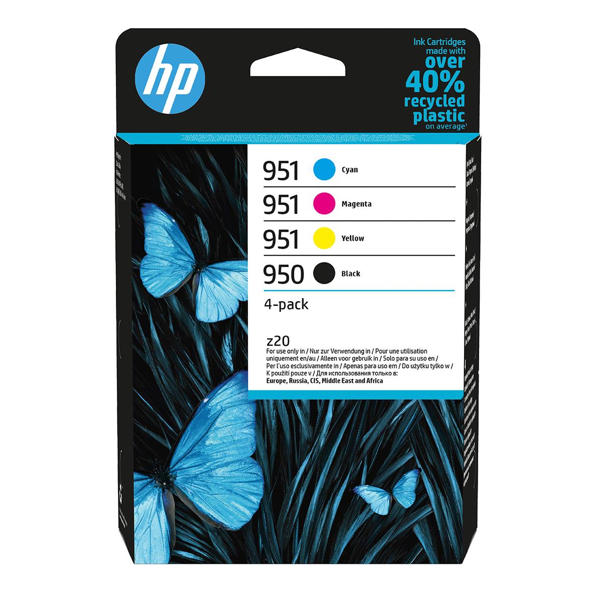 HP 950-951 bläckpatroner i 4-pack med cyan, magenta, gul och svart färg