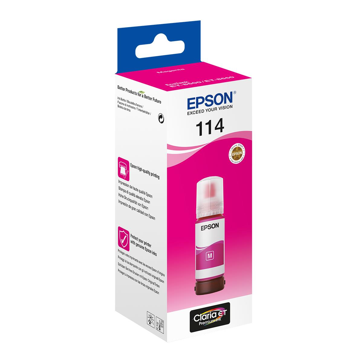 Bläckpatron Epson 114 Ecotank Magenta 26011643